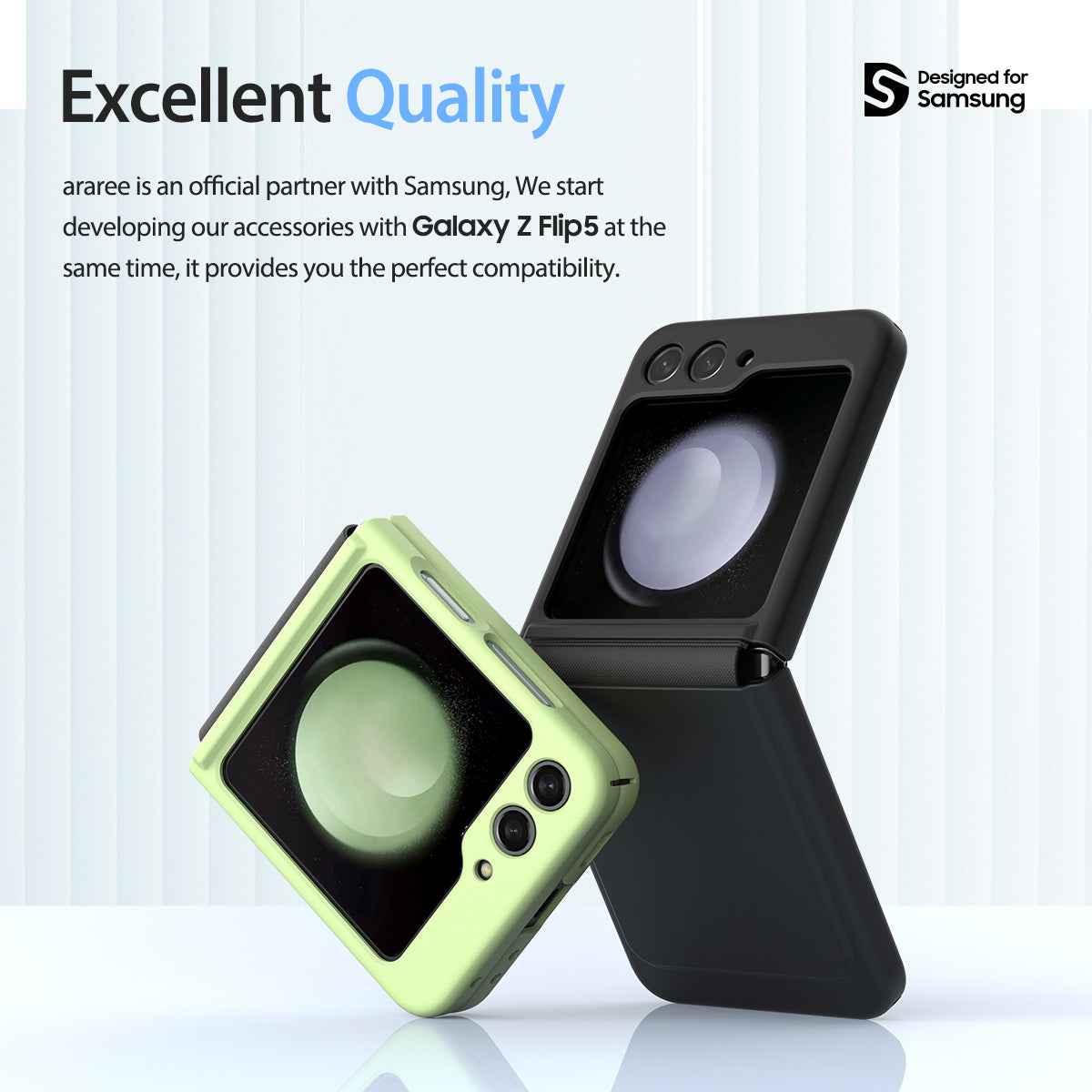 Araree Z Flip 5 Aero Flex Case With Dual Layer Protection - Black Araree Z Flip 5 Aero Flex Case With Dual Layer Protection - Black